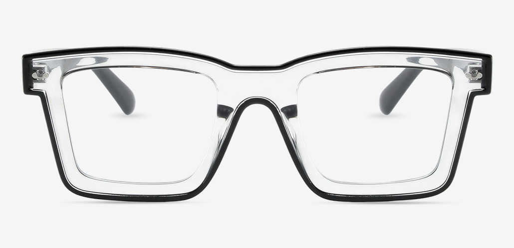 Bronte Black Square Glasses