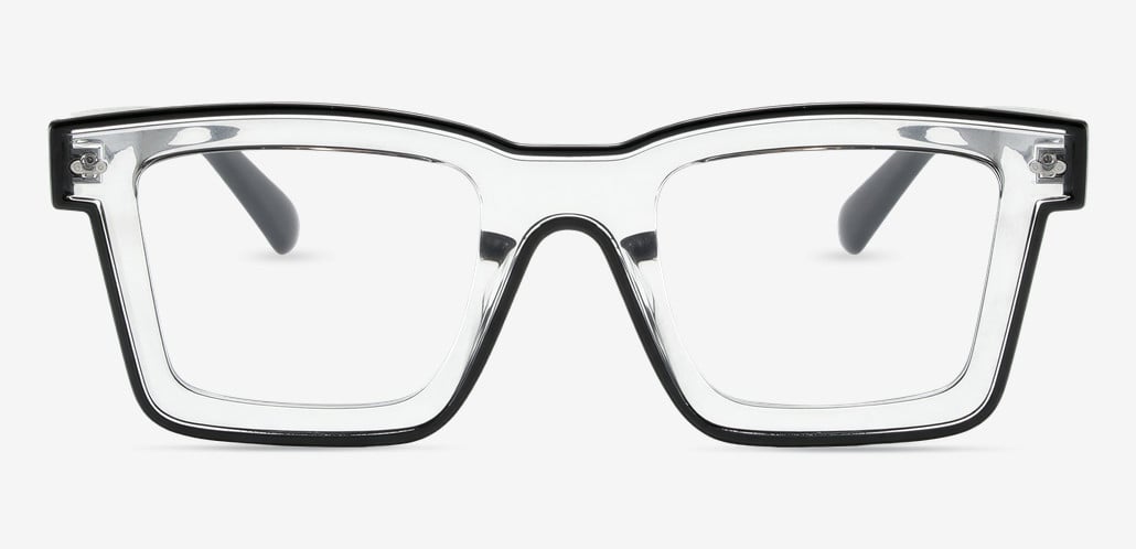Bronte Black Square Glasses
