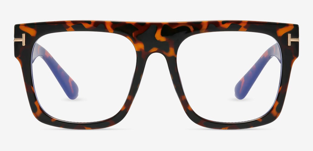Vibrant Gafas Cuadradas Carey