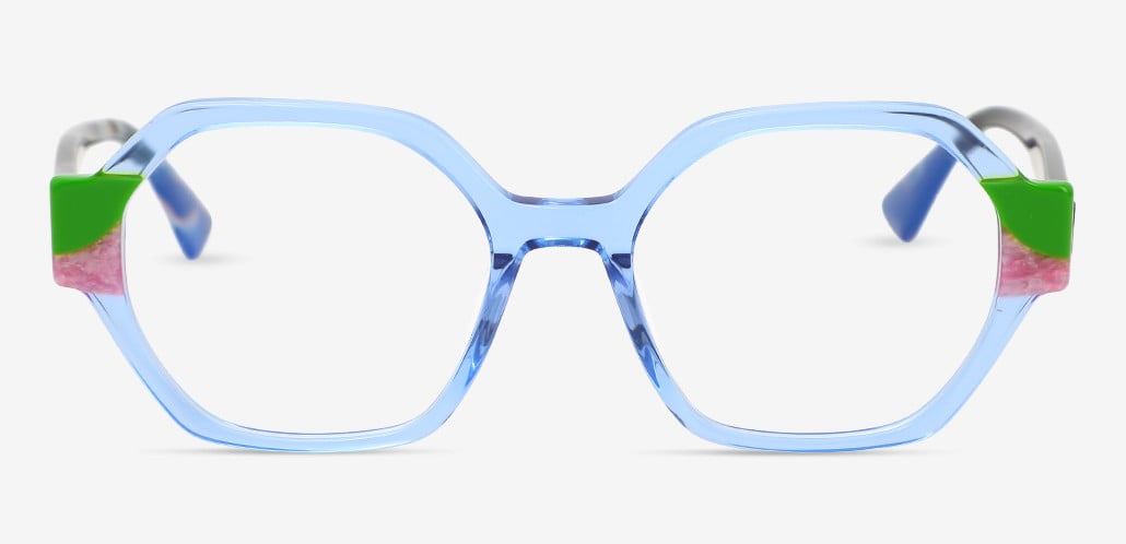 Hadden Occhiali Geometrici Blu