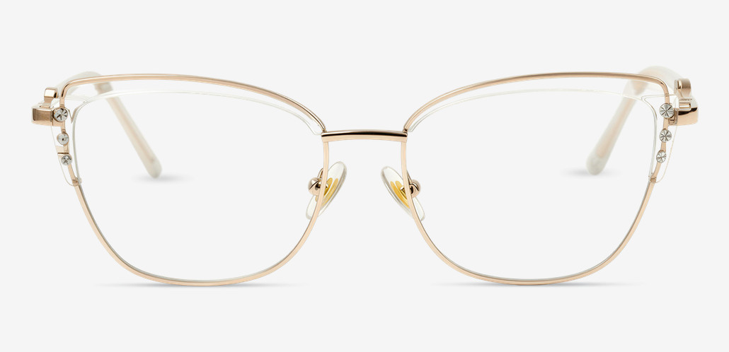 Britney Clear Cat Eye Glasses
