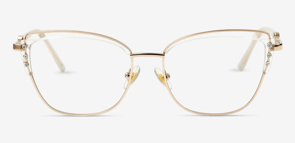 Britney Clear Cat Eye Glasses