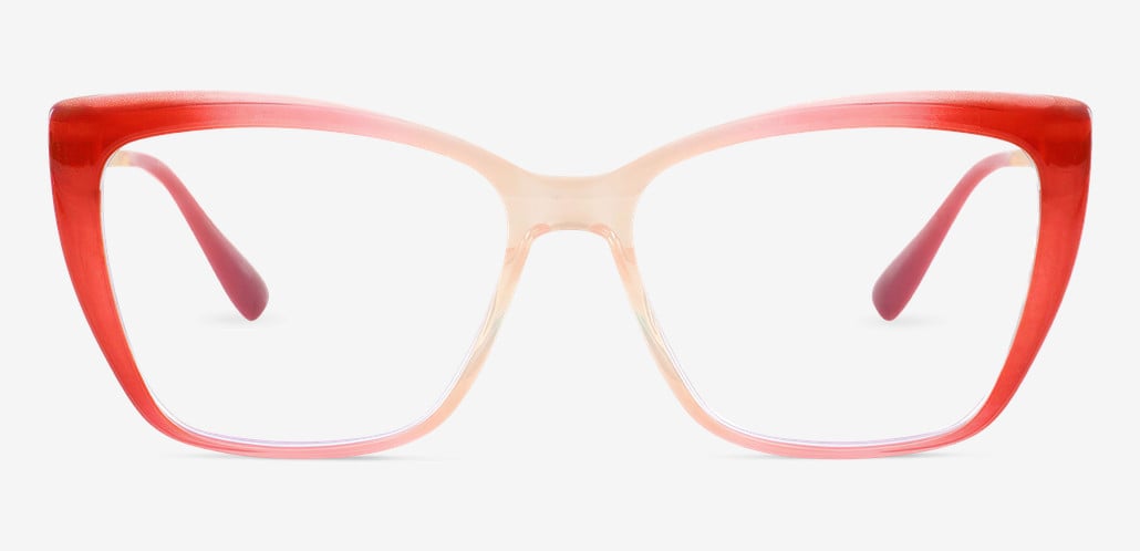 Elizabeth Red Cat Eye Glasses