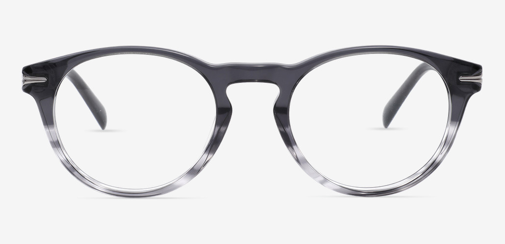 Saxton Gray Round Glasses