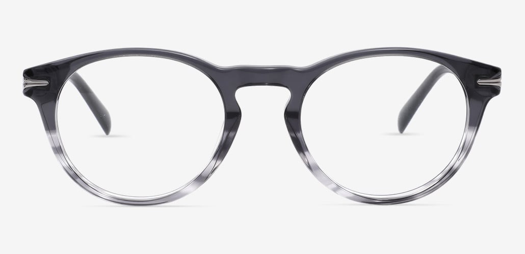 Saxton Gray Round Glasses
