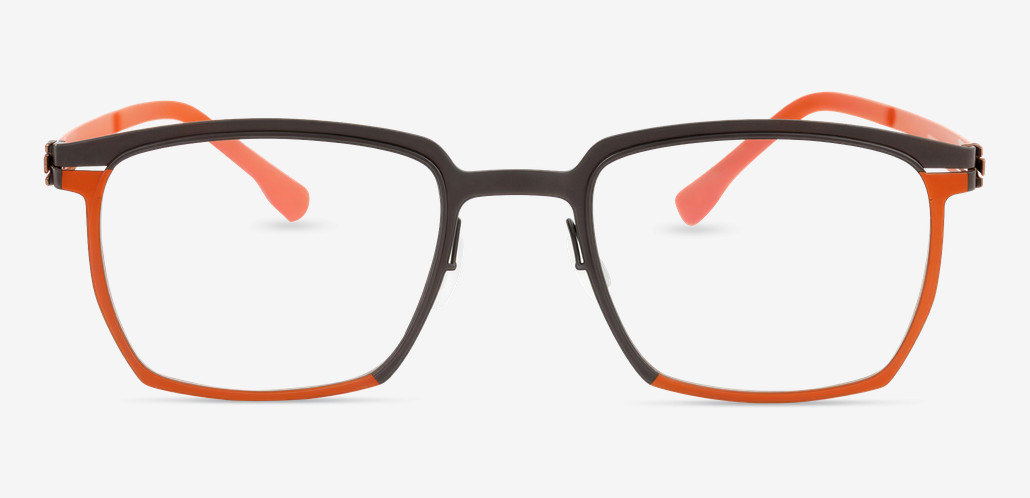 Morgan Orange Rectangle Glasses
