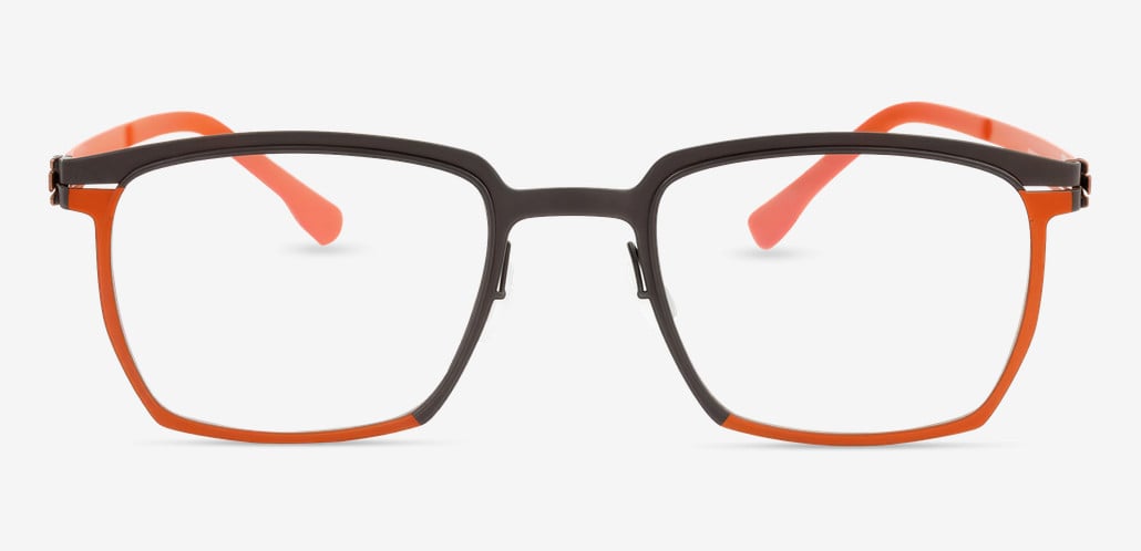 Morgan Orange Rectangle Glasses