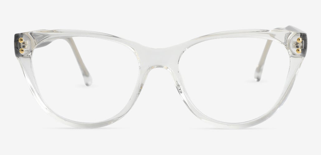 Bessemer Transparente Cat Eye Brille