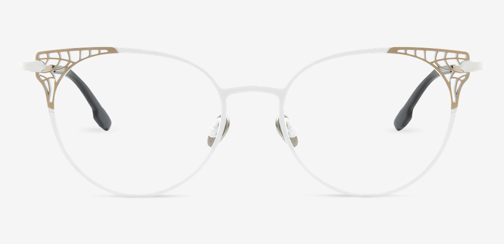Oswa Weiße Cat Eye Brille