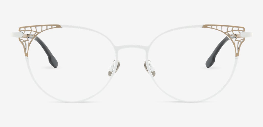 Oswa Weiße Cat Eye Brille