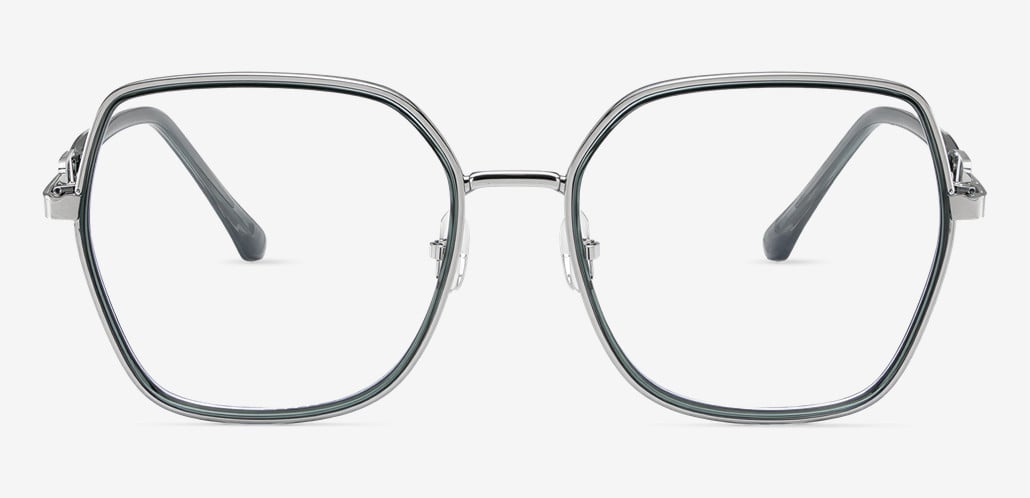 Oliver Blue Geometric Glasses