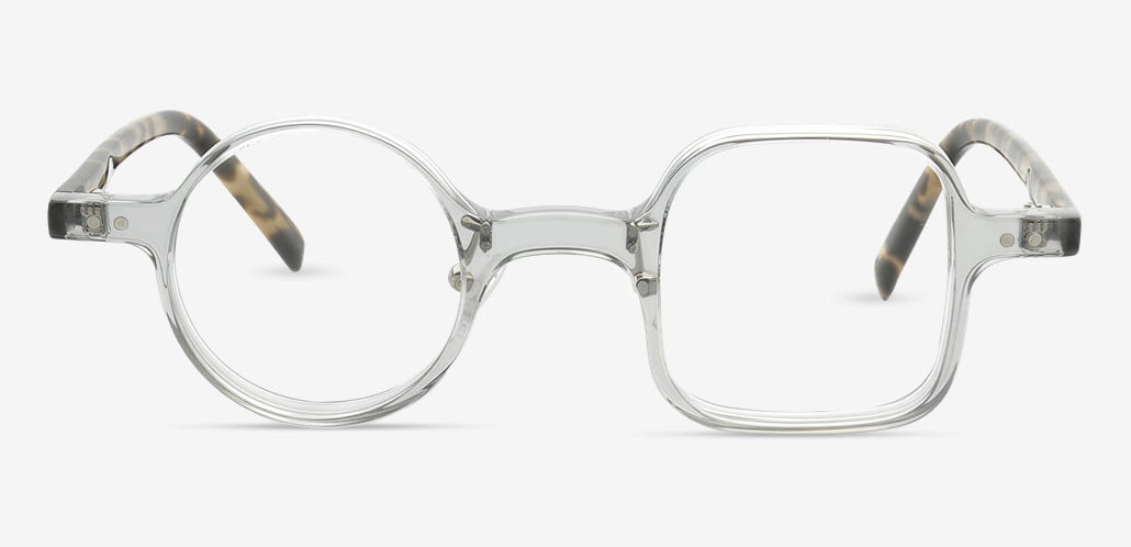 George Gafas Cuadradas Redondas Grises