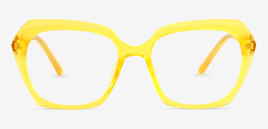 Alberta Gelbe Geometrische Brille