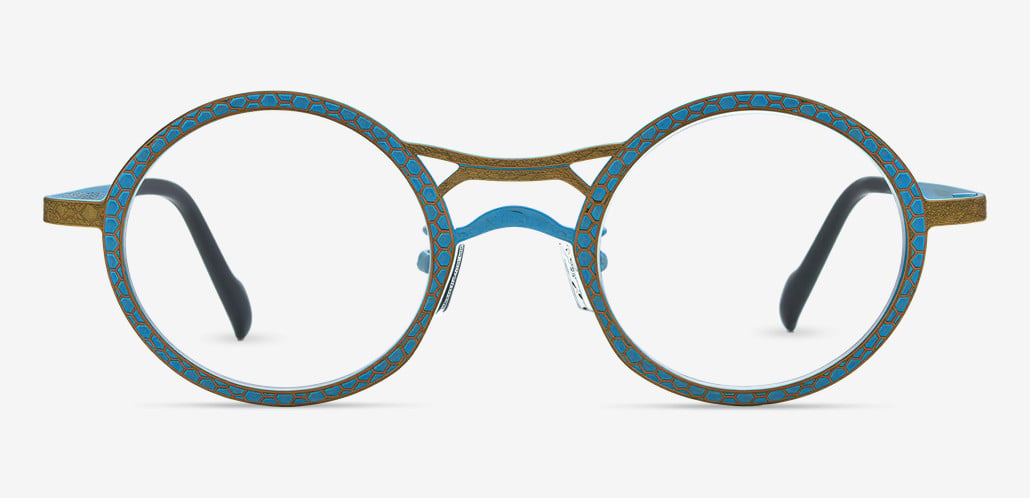 Bart Blue Round Glasses