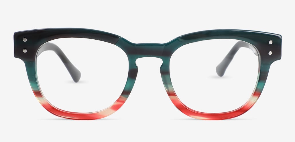Keegan Gafas Cuadradas Verdes