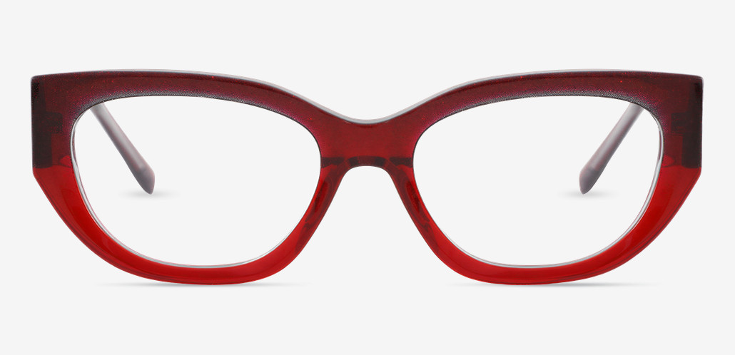 Edwina Red Cat Eye Glasses