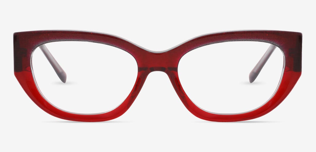 Edwina Red Cat Eye Glasses