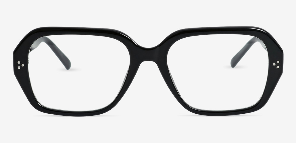 Aubrey Black Square Glasses