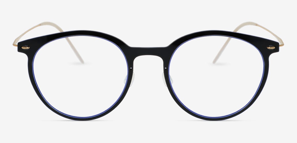 Jordan Black Round Glasses