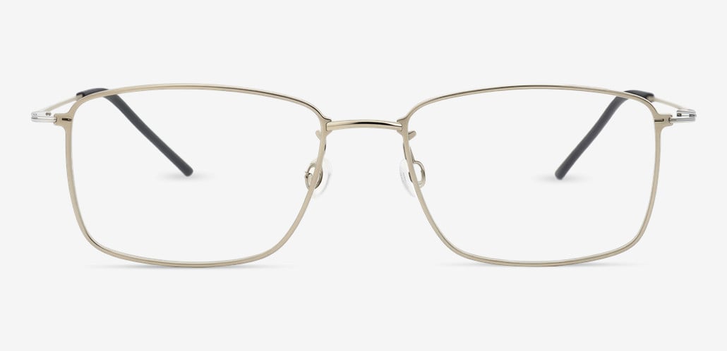 Declan Gold Rectangle Glasses