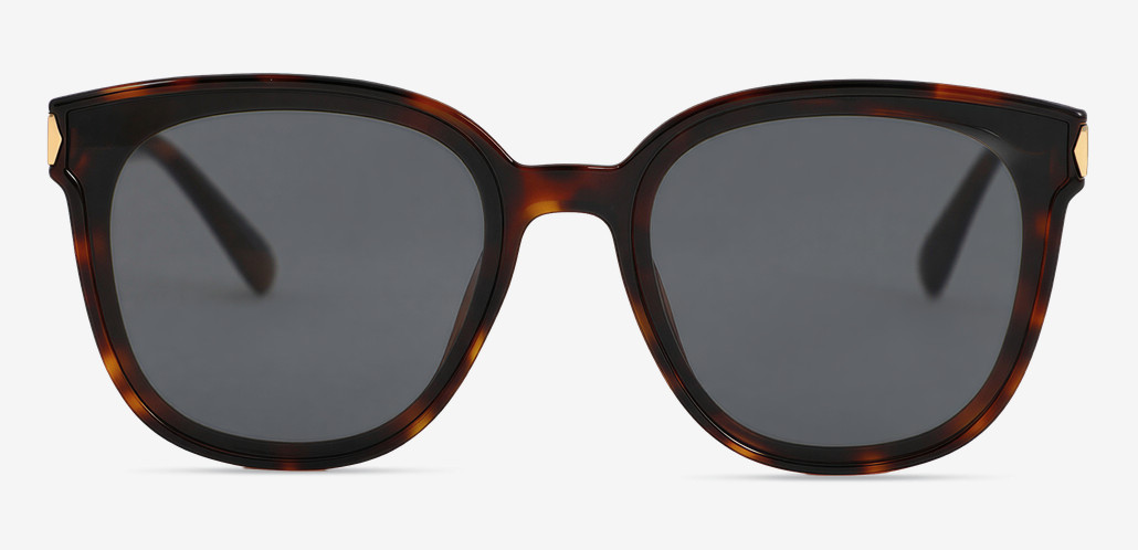 Leo Tortoise Square Sunglasses