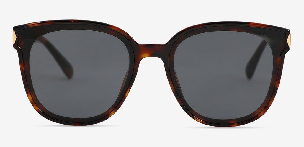 Leo Tortoise Square Sunglasses