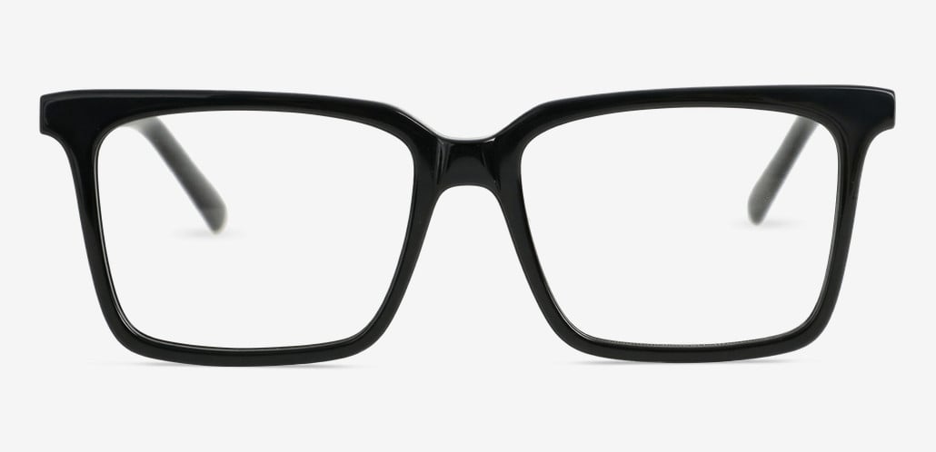 London Black Square Glasses