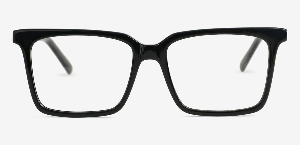 London Black Square Glasses