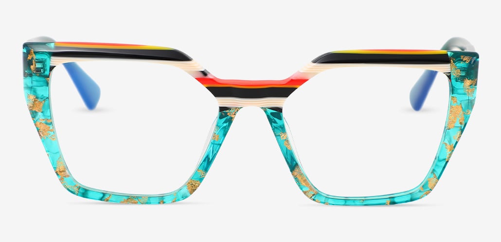 Merle Gafas Cuadradas Verdes
