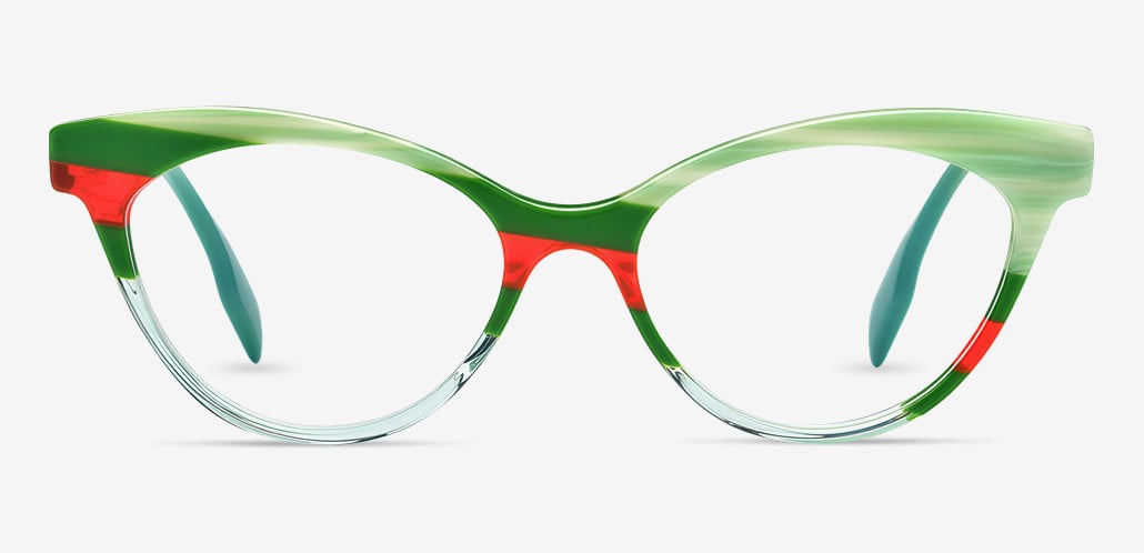 Gafas Tipo Cat Eye Verdes Grasso