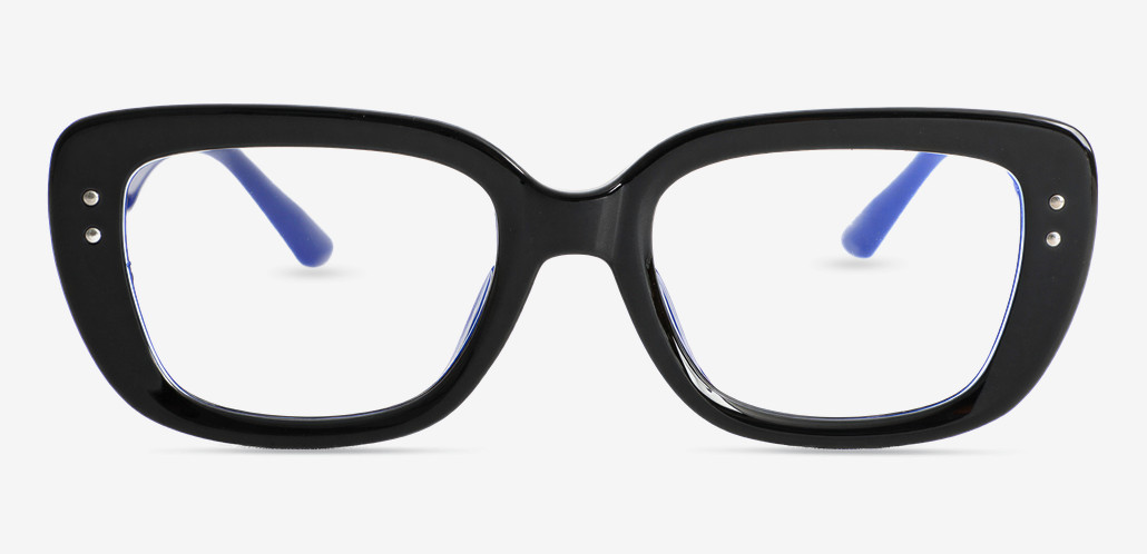 Wallis Gafas Rectangulares Negras