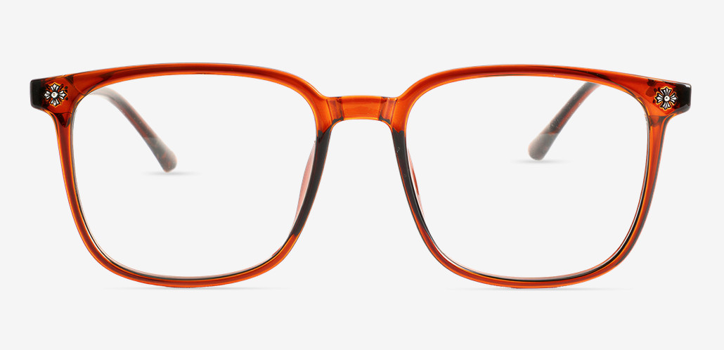 Cornelius Brown Square Glasses