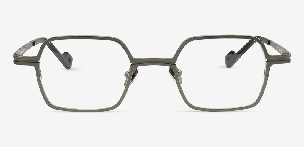 Puzzle Gray Geometric Glasses