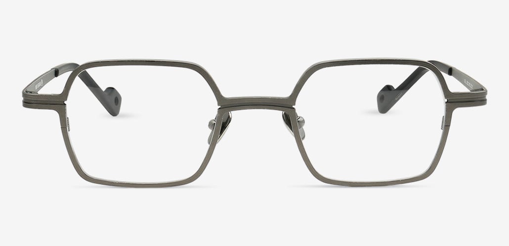 Puzzle Gray Geometric Glasses
