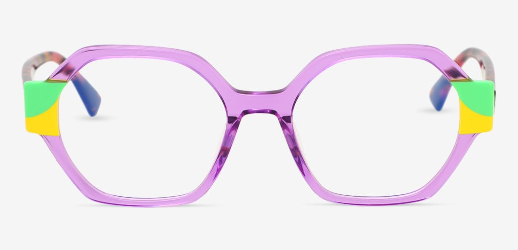 Hadden Gafas Geométricas Moradas