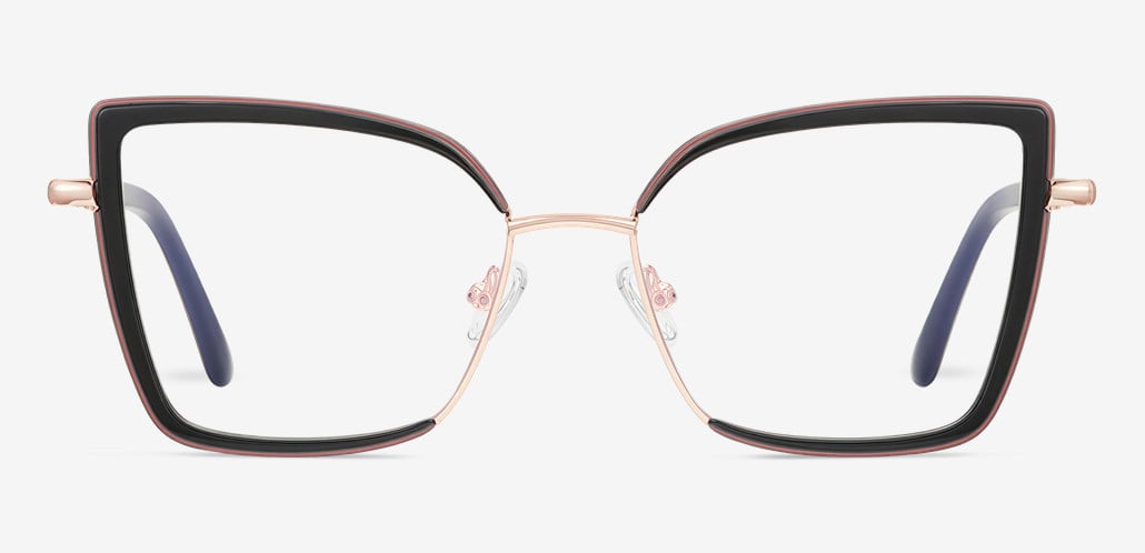 Madeline Black Cat Eye Glasses