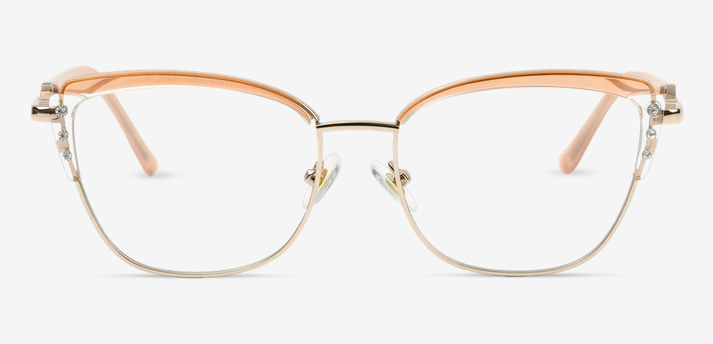 Britney Orange Cat Eye Glasses