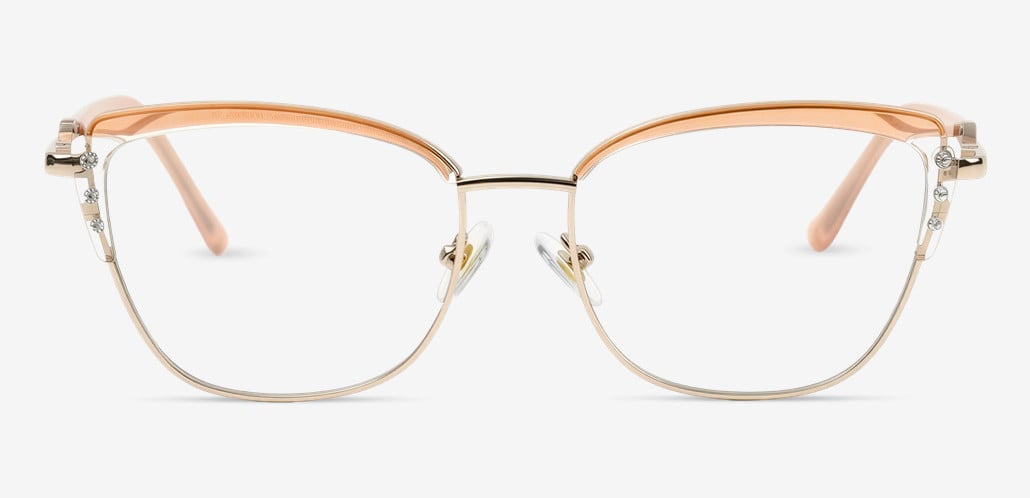 Britney Orange Cat Eye Glasses