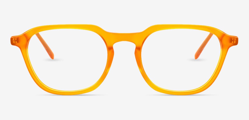 Bertha Orange Square Glasses