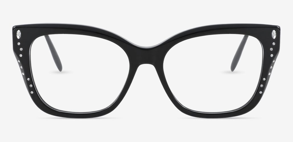 Fannie Black Square Glasses