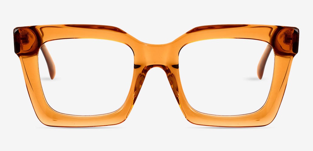 Steward Orange Square Glasses