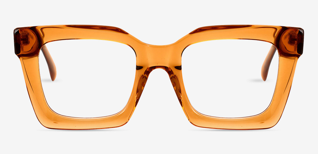 Steward Orange Square Glasses