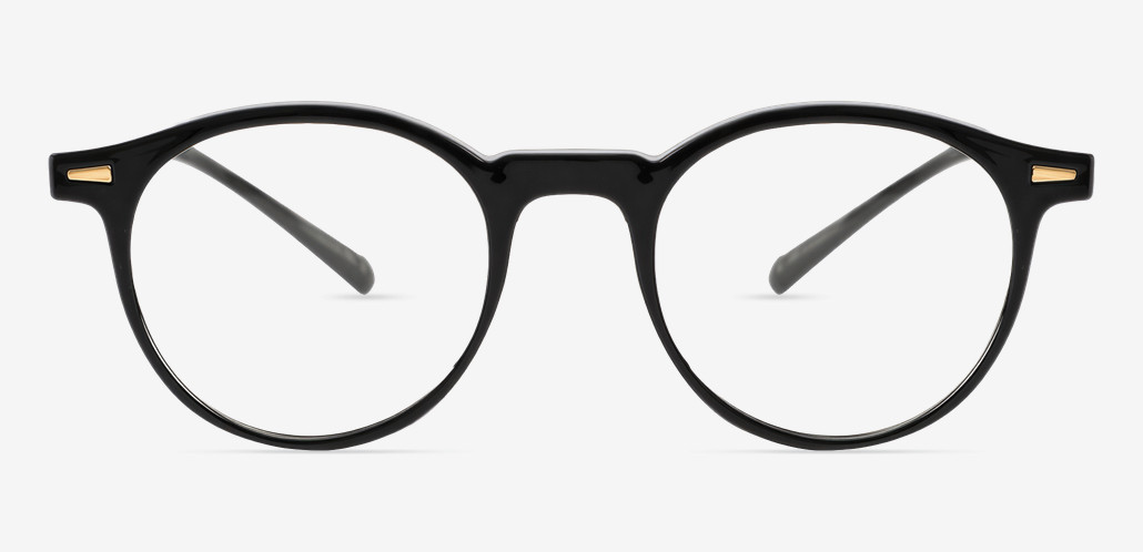 Ogden Black Round Glasses