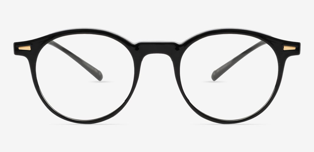 Ogden Black Round Glasses