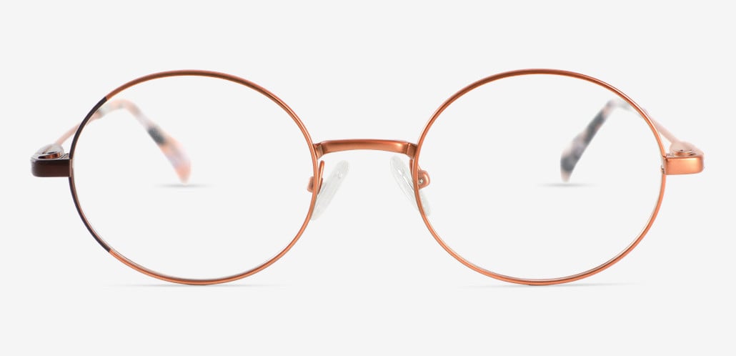 Robin Orange Round Glasses