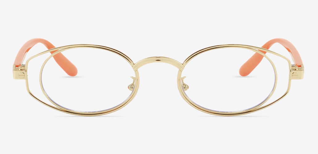 Winifred Gold Oval Glasses