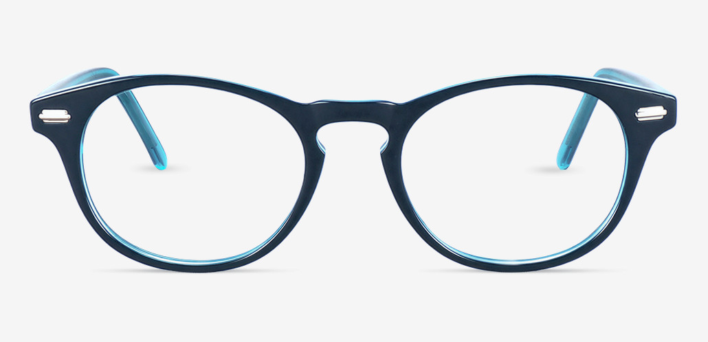 Gusta Gafas Redondas Azules
