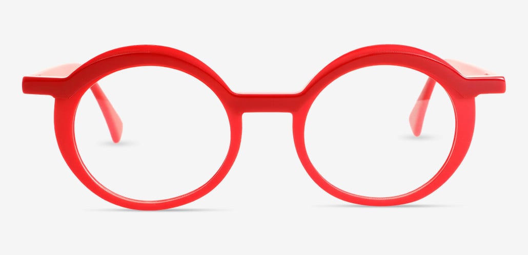 Morgan Gafas Redondas Rojas