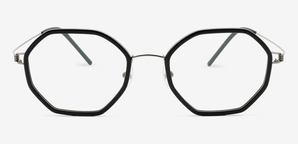 Teresa Black Geometric Glasses