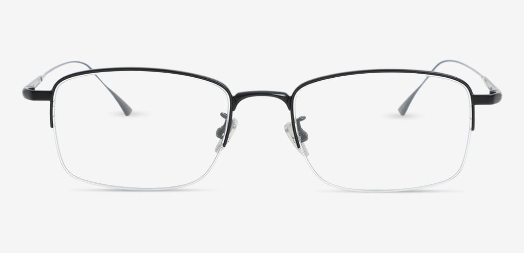 Skylar Black Rectangle Glasses